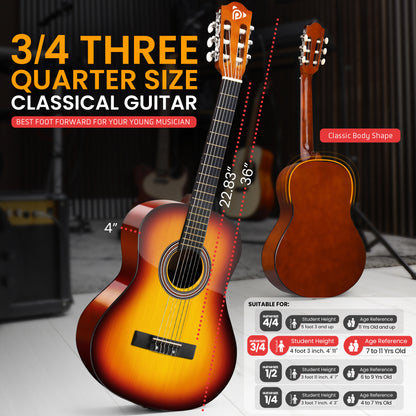 Classical Style 3/4 Scale Guitar Kit