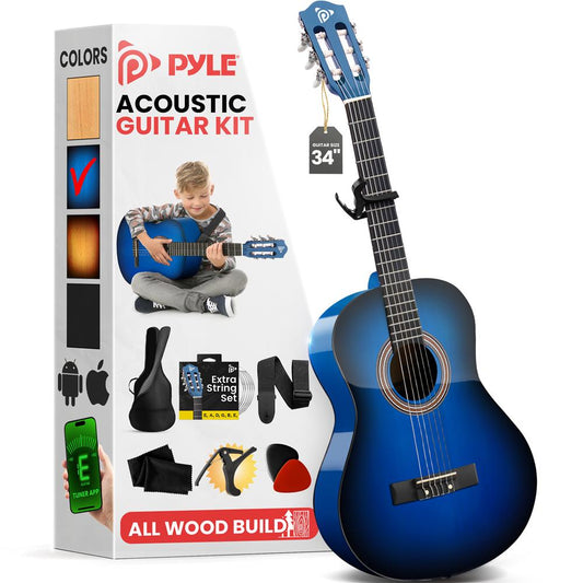 34'' Acoustic Classical Guitar Kit with Bag & Accessories
