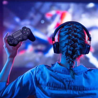 Manette de jeu sans fil, design ergonomique, capteur à 6 axes, lumières LED 