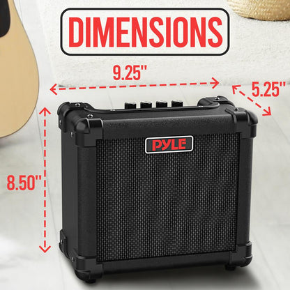 Ampli guitare portable 10W haut-parleur haute définition construction légère en bois 