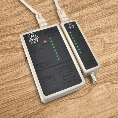 Network Cable Tester Ensures Continuity RJ45/BNC Compatibility