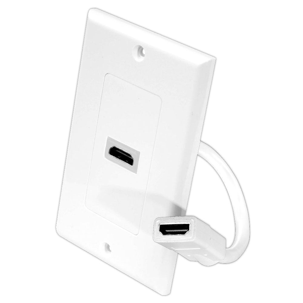 product image number 1 for Pyle Hdmi White Wall Plate