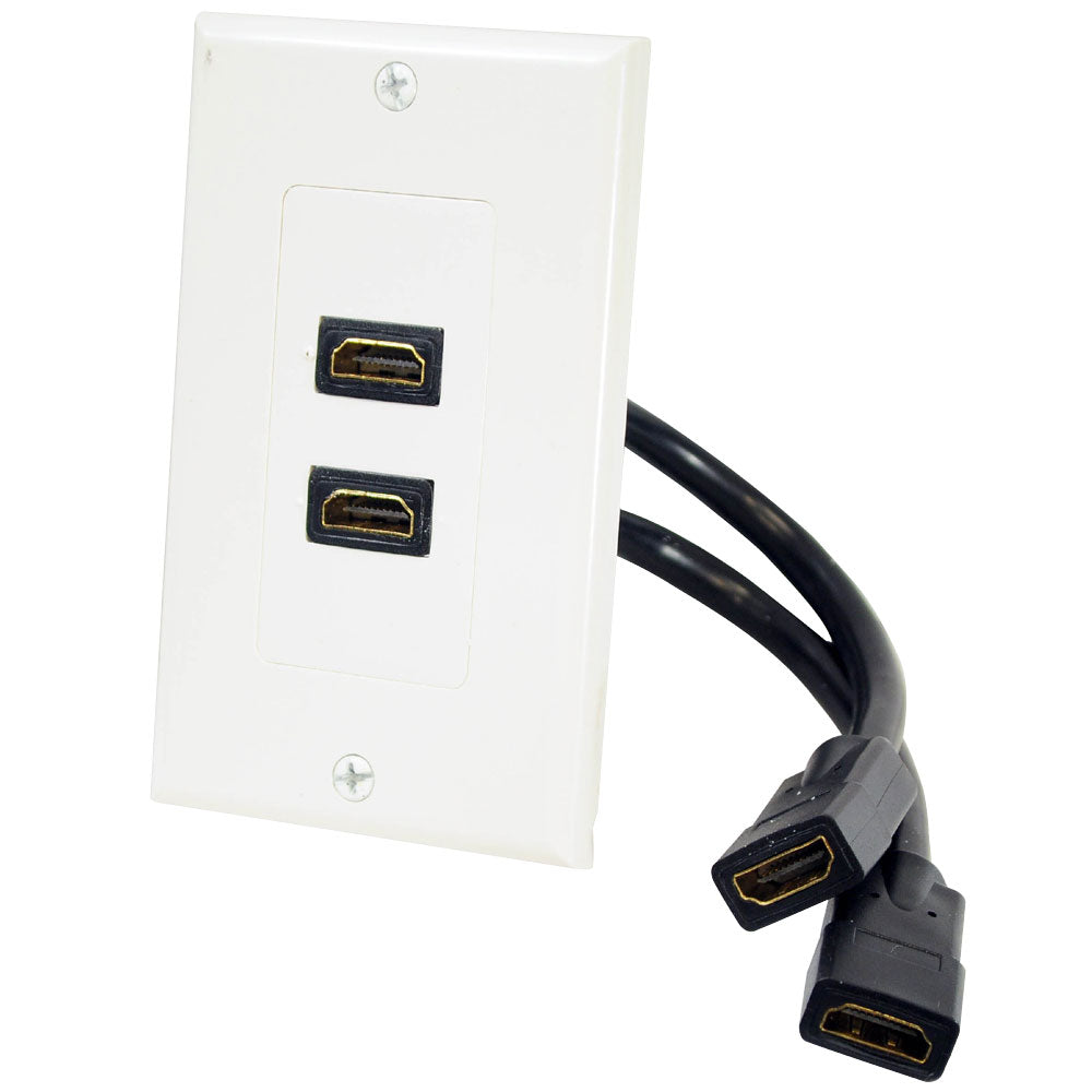 product image number 1 for Pyle 2-Port Hdmi Wallplate
