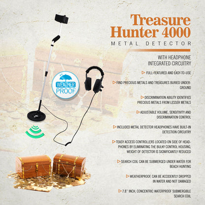 product image number 2 for Pyle Treasure Hunter 4000 - Metal Detector