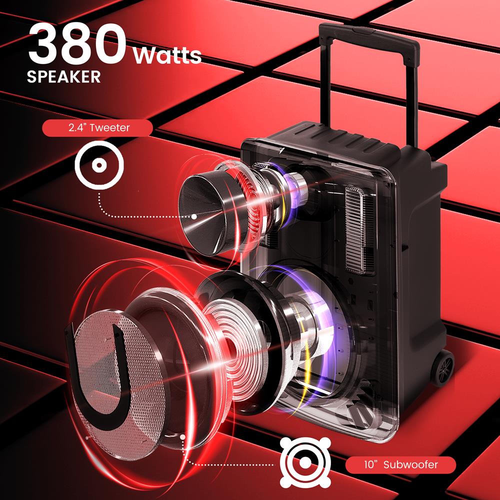 product image number 3 for Pyle 10” Portable Pa Speaker