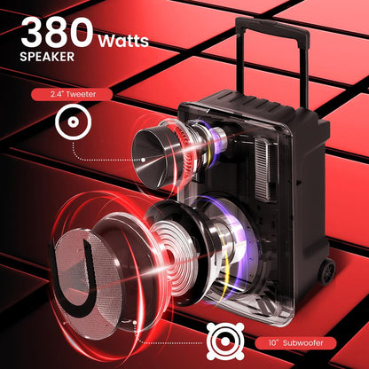 product image number 3 for Pyle 10” Portable Pa Speaker