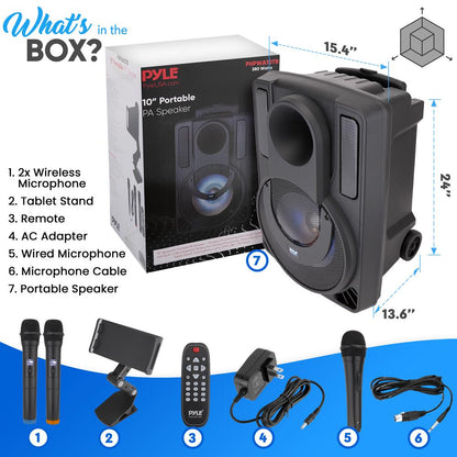product image number 8 for Pyle 12” Portable Pa Speaker