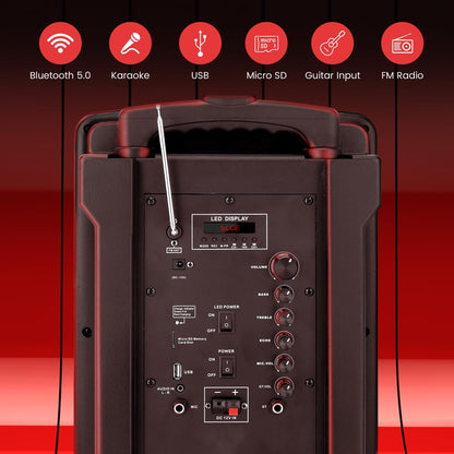 product image number 2 for Pyle 8” Portable Pa Speaker