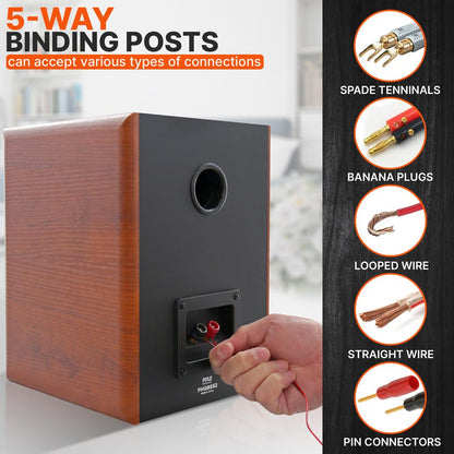 product image number 3 for Pyle Home Theater Bookshelf Speakers