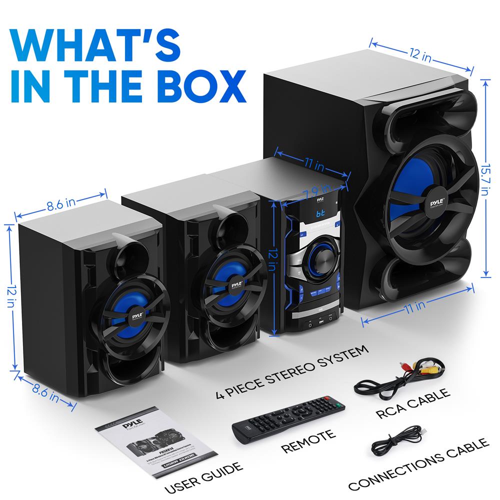 product image number 8 for Pyle Wireless Bt Streaming Dvd Stereo System