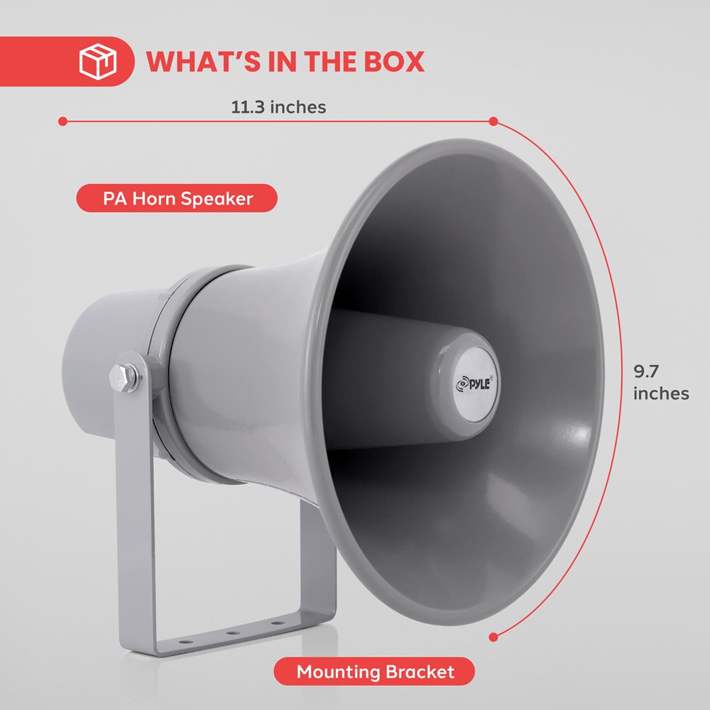 product image number 6 for Pyle 9.7'' Indoor / Outdoor Pa Horn Speaker