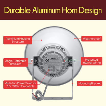 12.7'' Indoor/Outdoor PA Horn Speaker