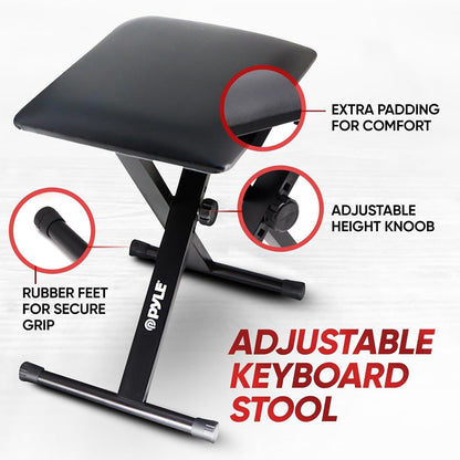 61-Key Electric Keyboard Piano, Portable Bluetooth, LCD Display