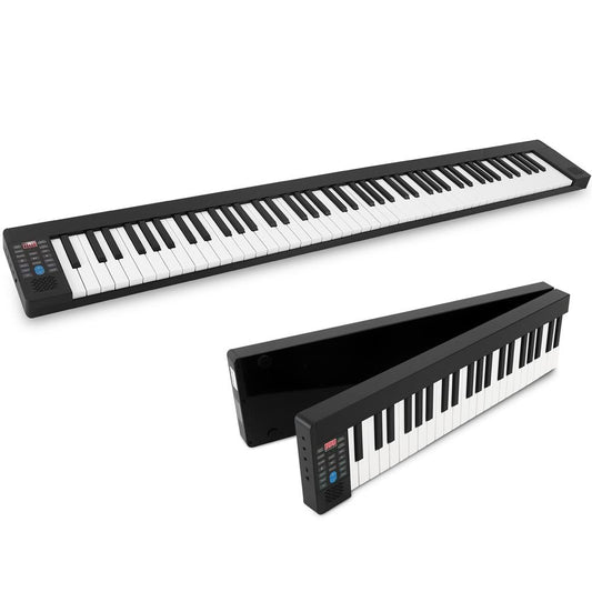 Electric Keyboard Piano 88 Keys Portable Foldable Bluetooth 128 Tones