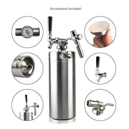 product image number 4 for NutriChef Homebrew Mini Keg System, 128 Oz.