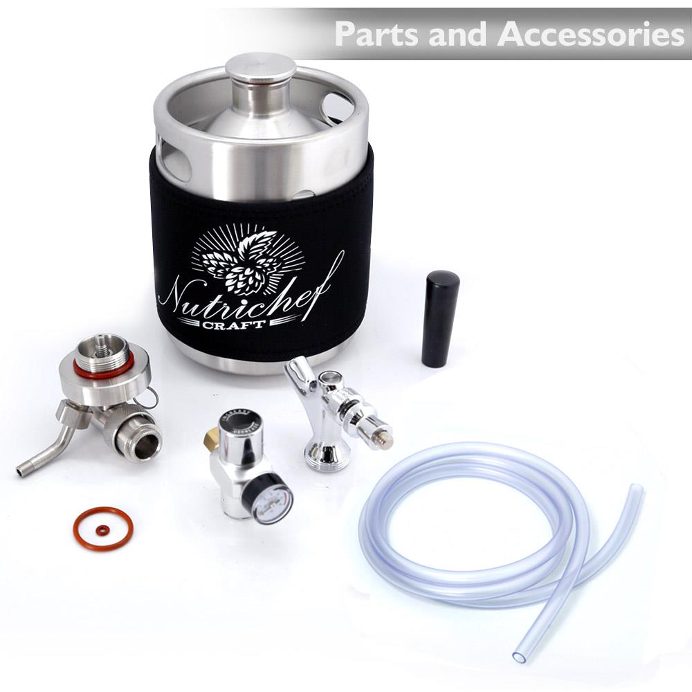 product image number 7 for NutriChef Homebrew Mini Keg System, 64 Oz.