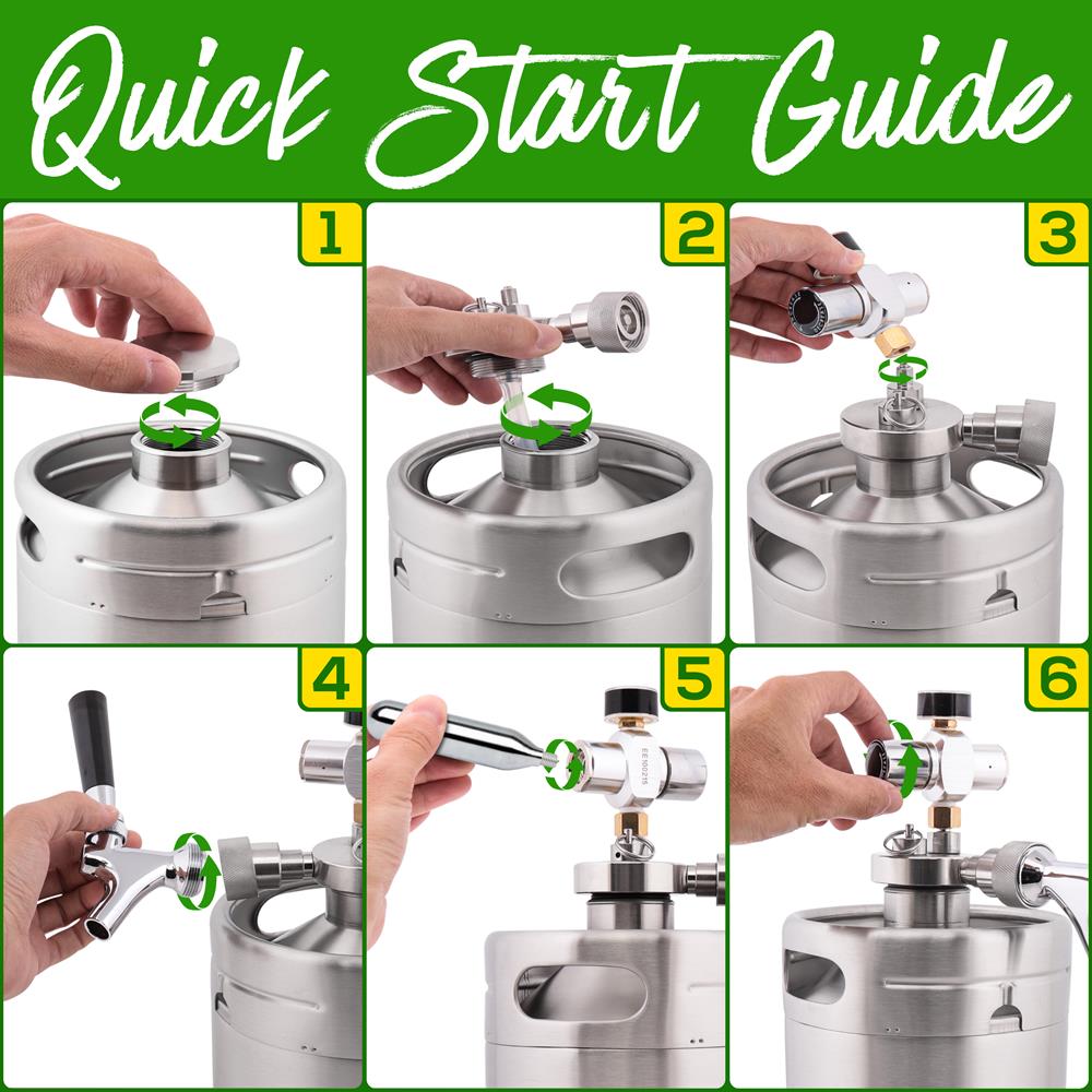product image number 4 for NutriChef Homebrew Mini Keg Beer Dispenser