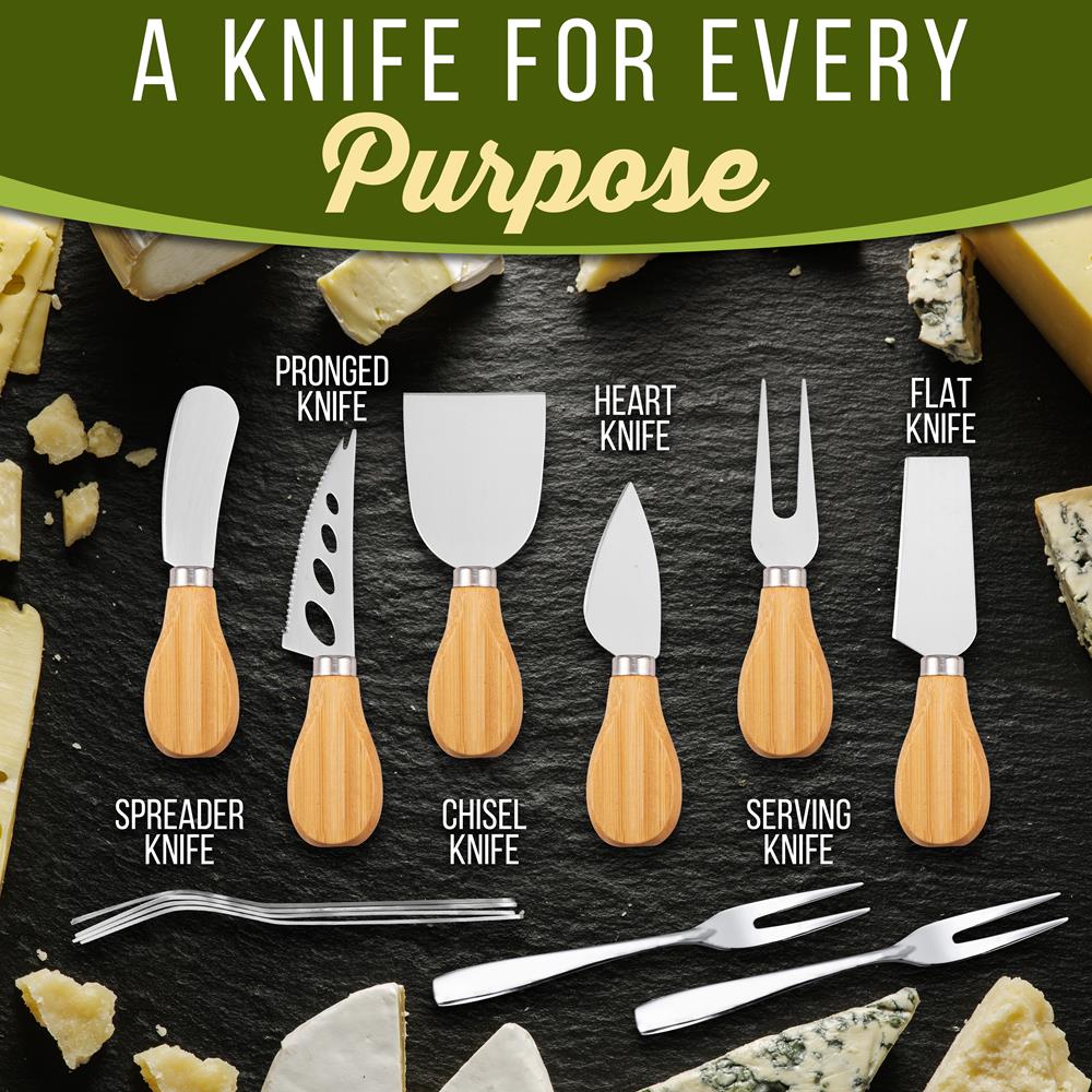 product image number 3 for Pyle Cheese Board Serving & Cutting Set
