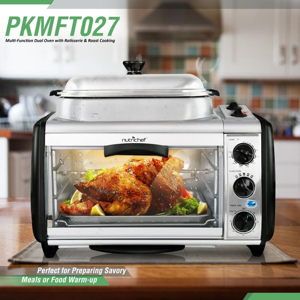 product image number 6 for NutriChef Dual Oven Rotisserie & Roast Cooking
