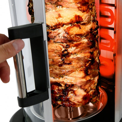 Vertical Rotisserie Oven, Energy Efficient, 1500W, Tempered Glass Door