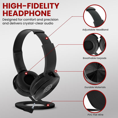 Electric Keyboard Accessory Set, Adjustable Stand, Iron, Black