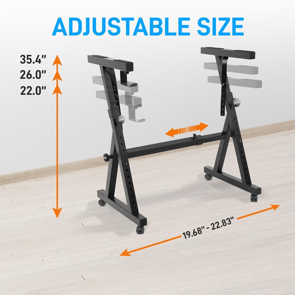product image number 4 for Pyle Keyboard Stand With Wheels