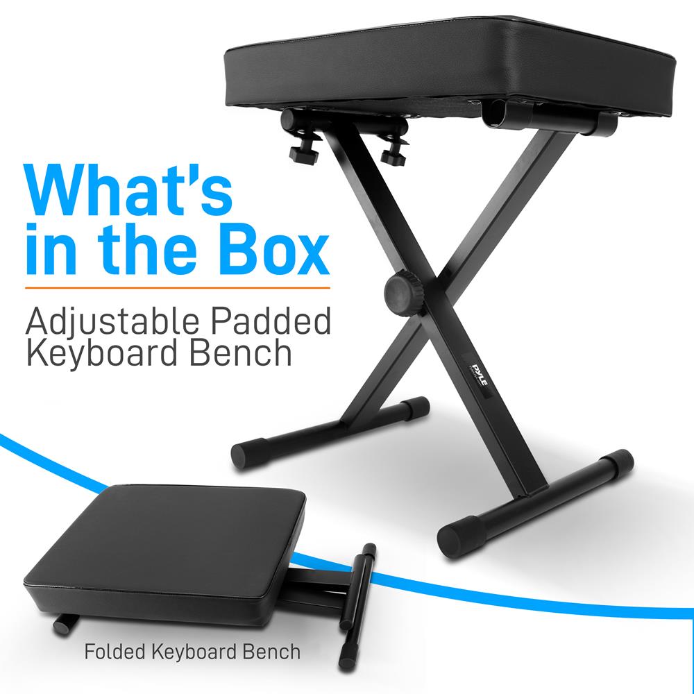product image number 7 for Pyle Adjustable Keyboard Bench