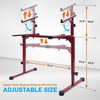 Keyboard Stand with 2nd Tier