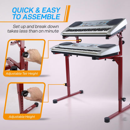 Keyboard Stand with 2nd Tier