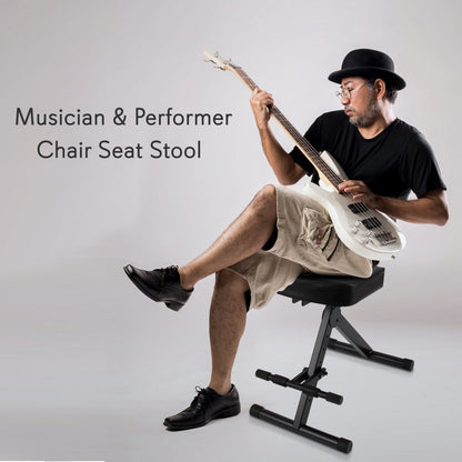 Drum Throne - Comfort Padded Seat, Foldable, Adjustable Height