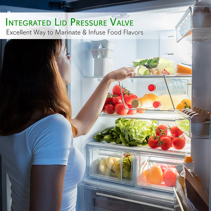 product image number 4 for NutriChef Vacuum Sealer Bowl Container, 1 Liter