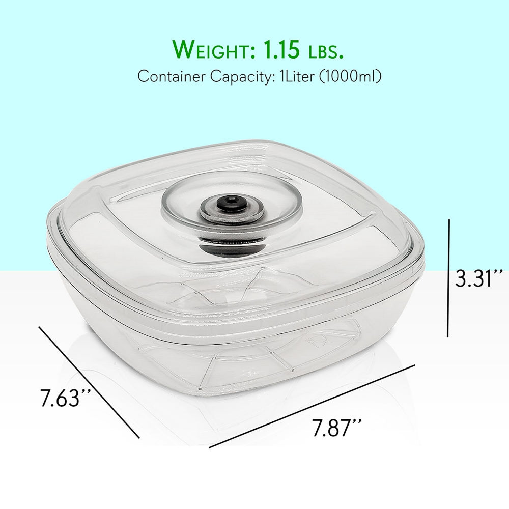 product image number 6 for NutriChef Vacuum Sealer Bowl Container, 1 Liter