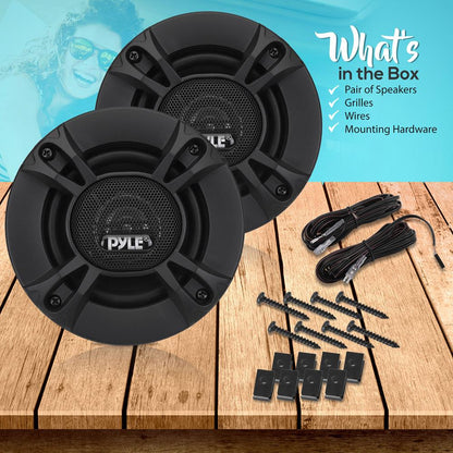 2-Way Car Stereo Speakers 240W Coaxial Low Distortion Black