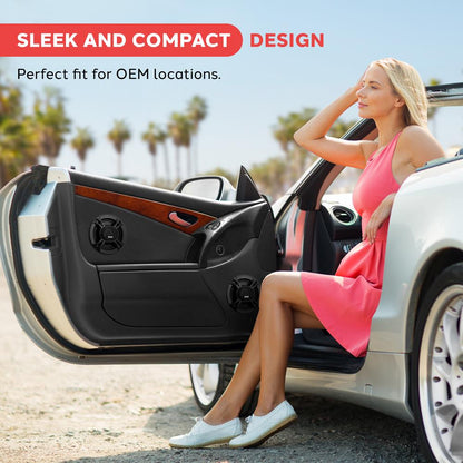 3-Way Car Stereo Speakers 300W Low Distortion 6.5" Triaxial Pair