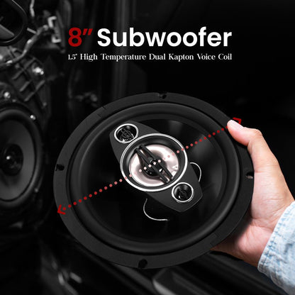 Système d'enceintes quadriaxial à quatre voies 