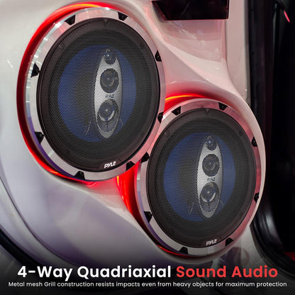 product image number 2 for Pyle Four-Way Quadriaxial Speaker System