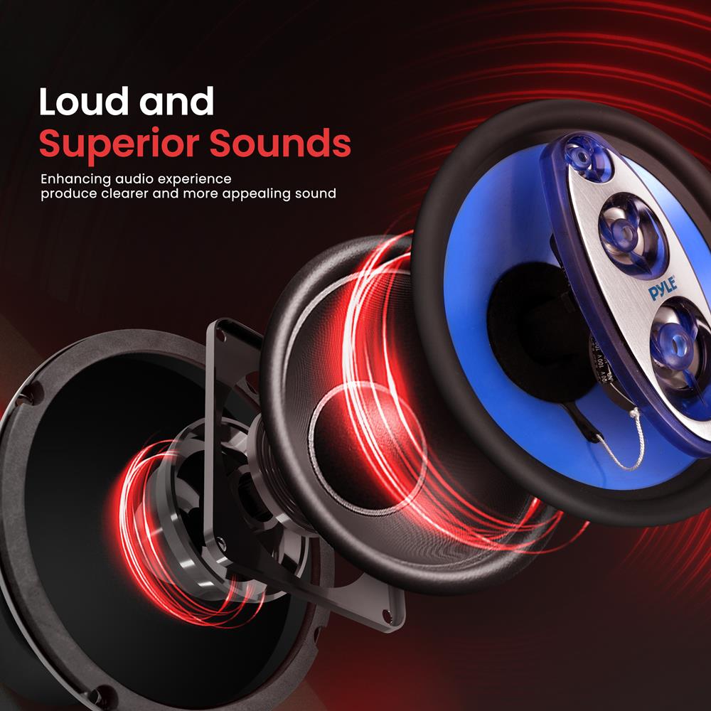 product image number 4 for Pyle Four-Way Quadriaxial Speaker System