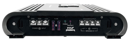 2 Channel Car Amplifier 4000W High Power MOSFET Silver RCA Inputs