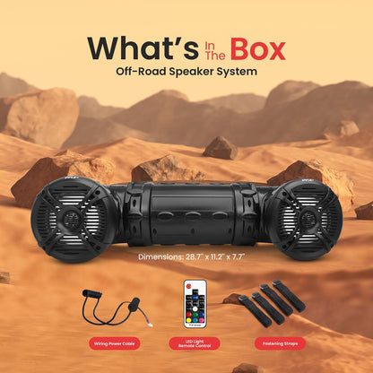 Bluetooth Marine Speakers 800W Waterproof LED Lights Multi-Color