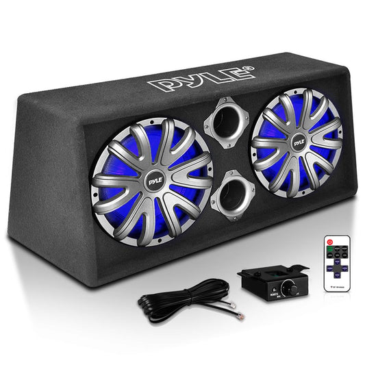 product image number 1 for Pyle Active Dual Bass Subwoofer Box System
