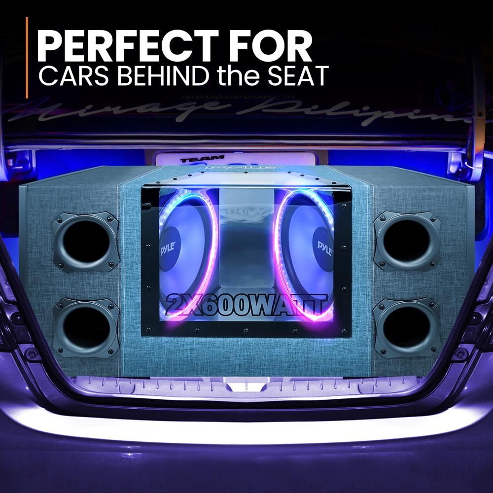 product image number 6 for Pyle Dual Subwoofer Box System