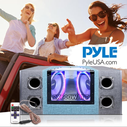 product image number 7 for Pyle Dual Subwoofer Box System