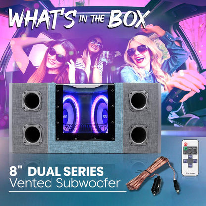 product image number 2 for Pyle Dual Subwoofer Box System