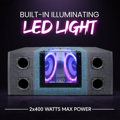 product image number 5 for Pyle Dual Subwoofer Box System