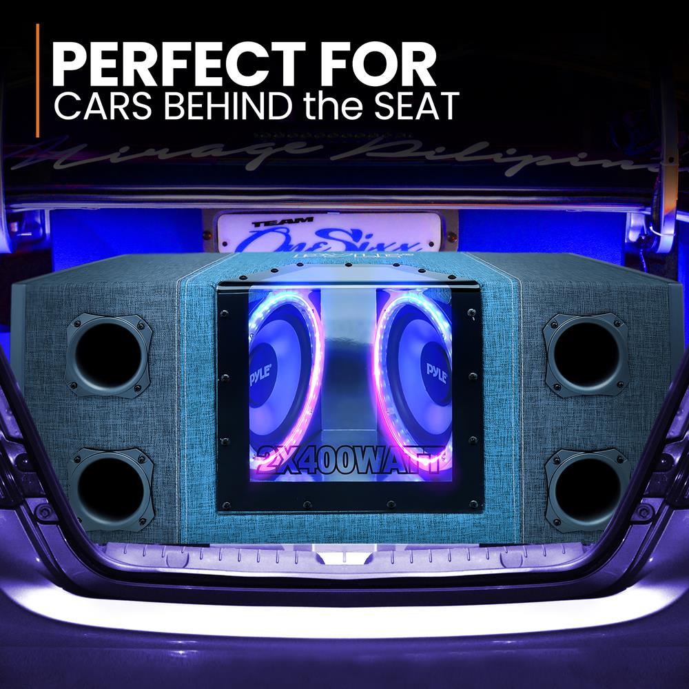 product image number 6 for Pyle Dual Subwoofer Box System