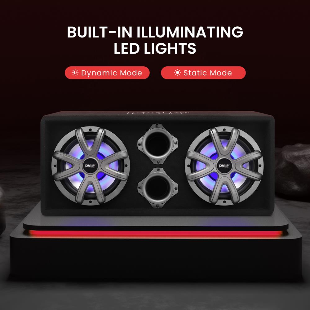 product image number 4 for Pyle Dual Subwoofer Box System