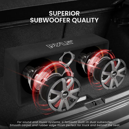 product image number 3 for Pyle Dual Subwoofer Box System
