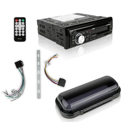 Bluetooth Marine Stereo Kit, Hands-Free, Waterproof Speakers, CD/MP3/USB/SD