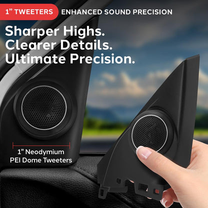 2-Way Component Speaker System 300W 6.5" Woofers for Honda Civic