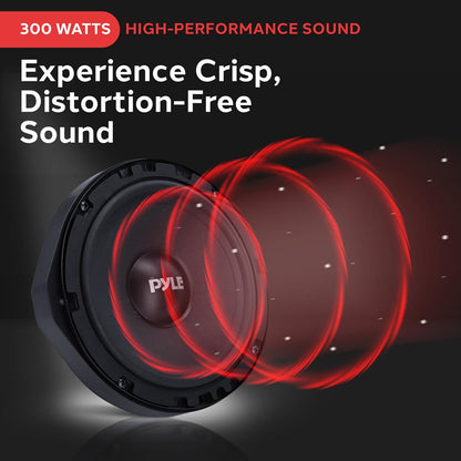 2-Way Component Speaker System 300W 6.5" Woofers for Honda Civic